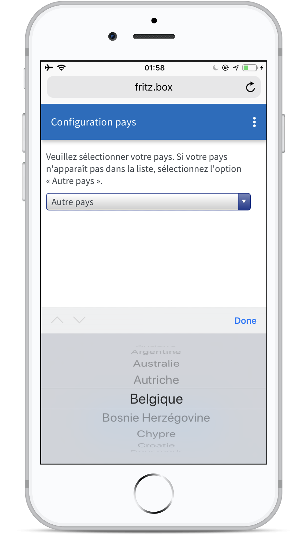 Comment configurer ma FRITZ!Box si je n'ai qu'un smartphone